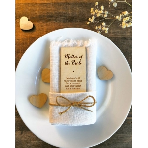 Wooden Rectangular Anniversary Celebration Party VIP Seat Card And Bridesmaid Seat