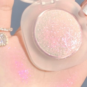 4 Colors Shimmer Face Highlighter Monochrome Contour Makeup Palette Brighten Glitter Eye Shadow